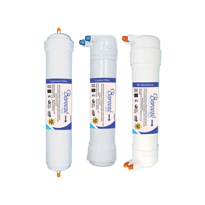 Bareeze Pure Filter Kit For Aquasure Splash RO+UV+MTDS Water Purifier One Year Full Service Kit