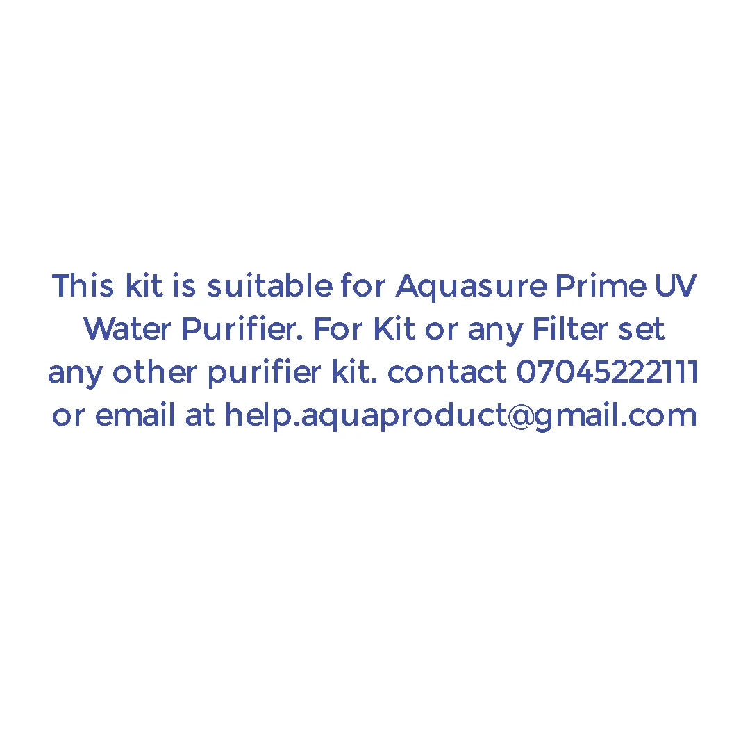 Bareeze Pure Compatible Service Kit for Aquasure Prime UV + UF Water Purifier