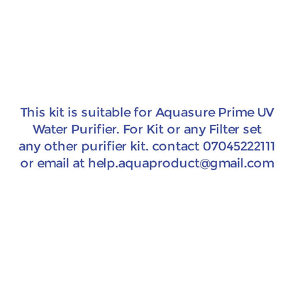 Bareeze Pure Compatible Service Kit for Aquasure Prime UV + UF Water Purifier