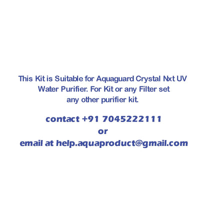 Bareeze Pure Filter Kit for Aquaguard Crystal NXT UV - Complete Filter Replacement Kit