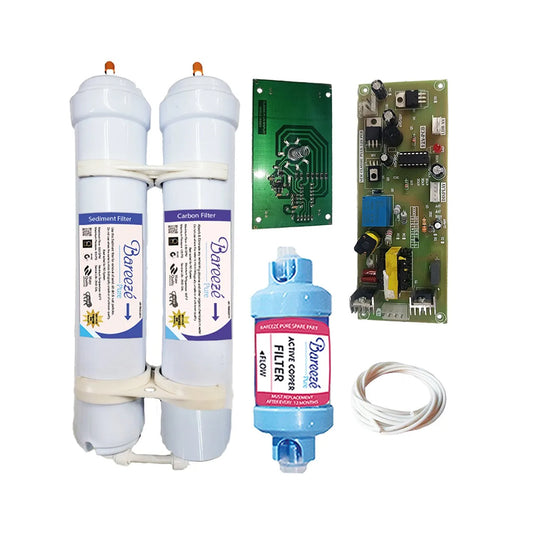 Bareeze Pure Filter Kit for Aquaguard Crystal NXT UV - Full Service Kit with Bypass PCB