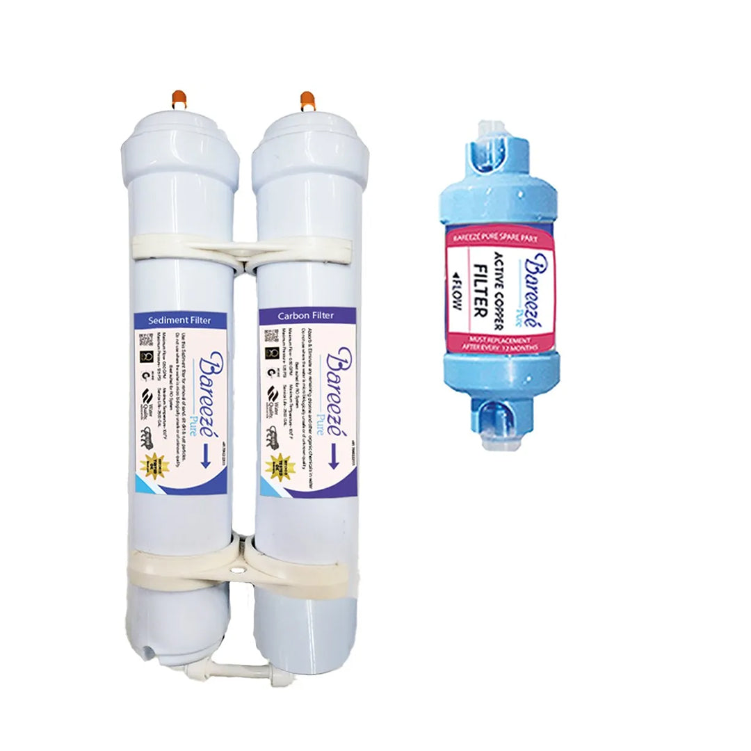 Bareeze Pure Filter Kit for Aquaguard Crystal NXT UV - Full Service Kit with Bypass PCB