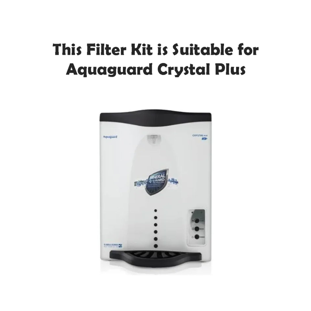 Bareeze Pure Filter Kit for Aquaguard Crystal Plus Water Purifier Full-Service Replacement Kit