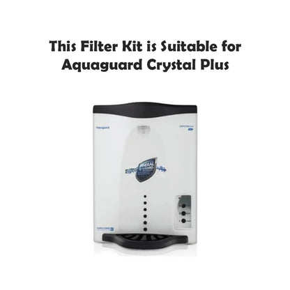 Bareeze Pure Filter Kit for Aquaguard Crystal Plus Water Purifier Carbon Block and Threaded PP Filter Prefilter Cartridge for Aquaguard Crystal Plus