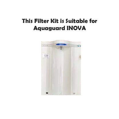 Bareeze Pure Filter Kit for Aquaguard INOVA Water Filter Carbon Block and Threaded PP Filter Prefilter Cartridge for Aquaguard INOVA