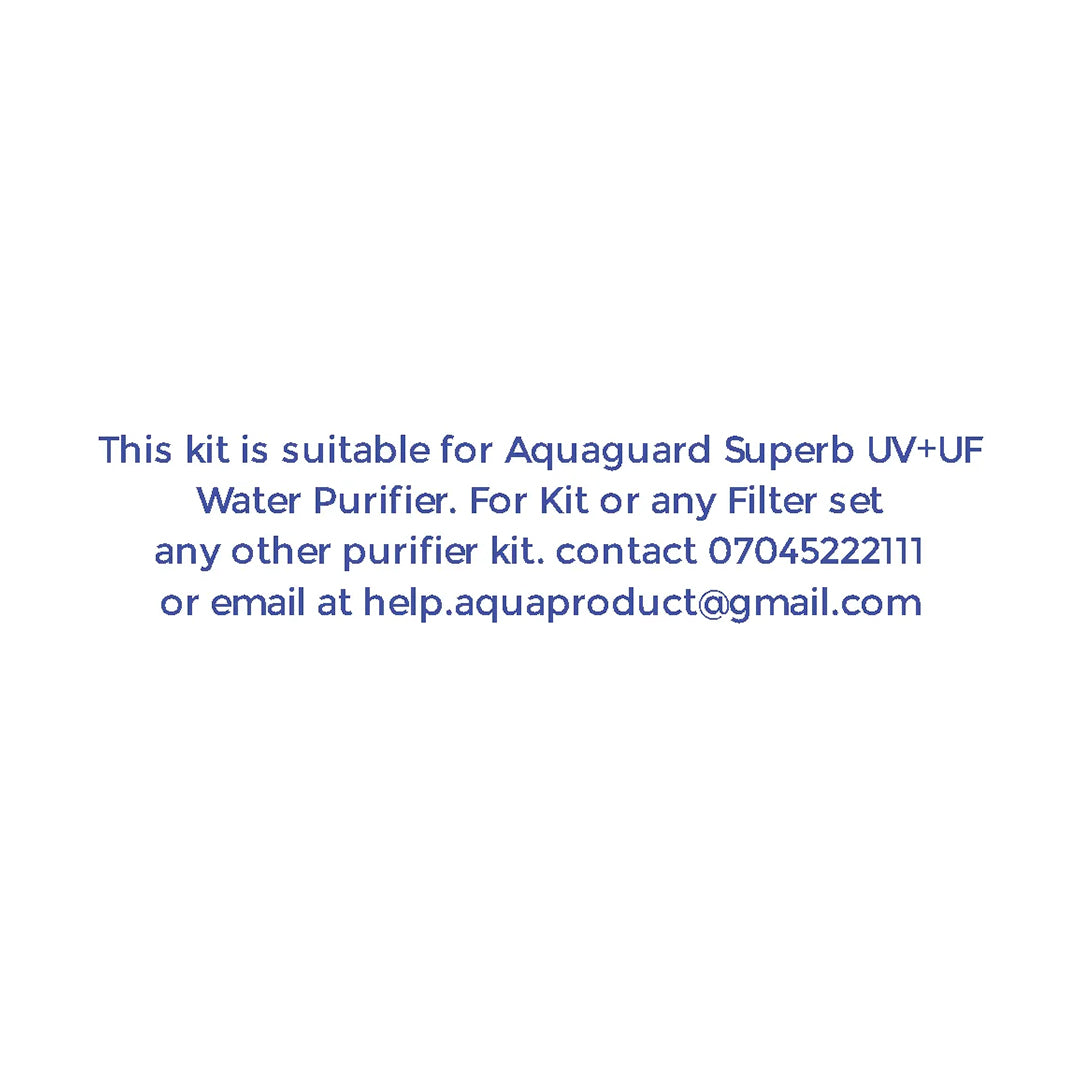 Bareeze Pure Filter Kit for Aquaguard Superb UV+UF Water Purifier Complete 1 Year Service Kit