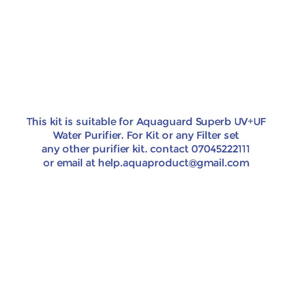 Bareeze Pure Filter Kit for Aquaguard Superb UV+UF Water Purifier Complete 1 Year Service Kit