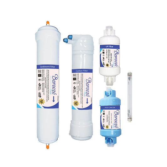 Bareeze Pure Filter Kit for Aquaguard Superb UV+UF Water Purifier Complete 1 Year Service Kit