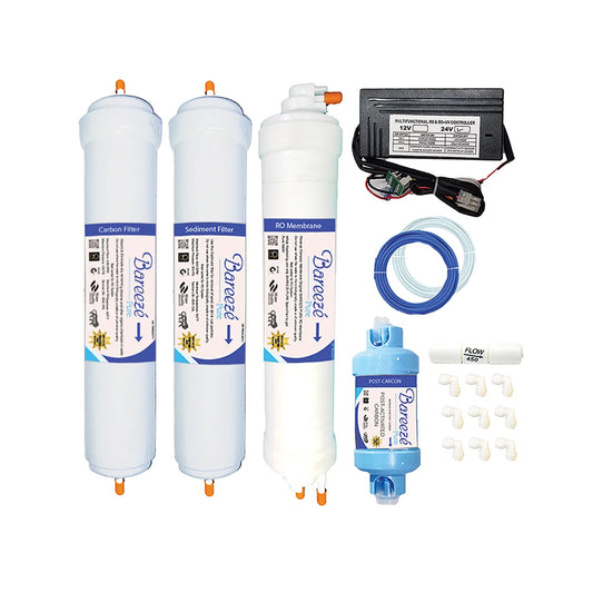 Bareeze Pure RO Full Filter Kit for Aquaguard Crystal NXT RO+UV+MTDS With Bypass Pcb