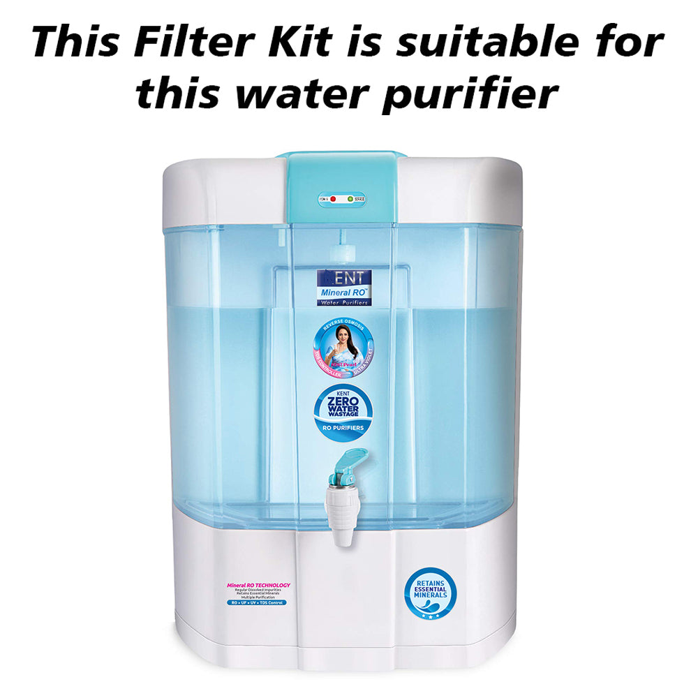 BBareeze Pure Service Filter Kit Compatible with Kent Pearl RO+UV Water Purifier One Year Service Kit for Kent – replaceme...