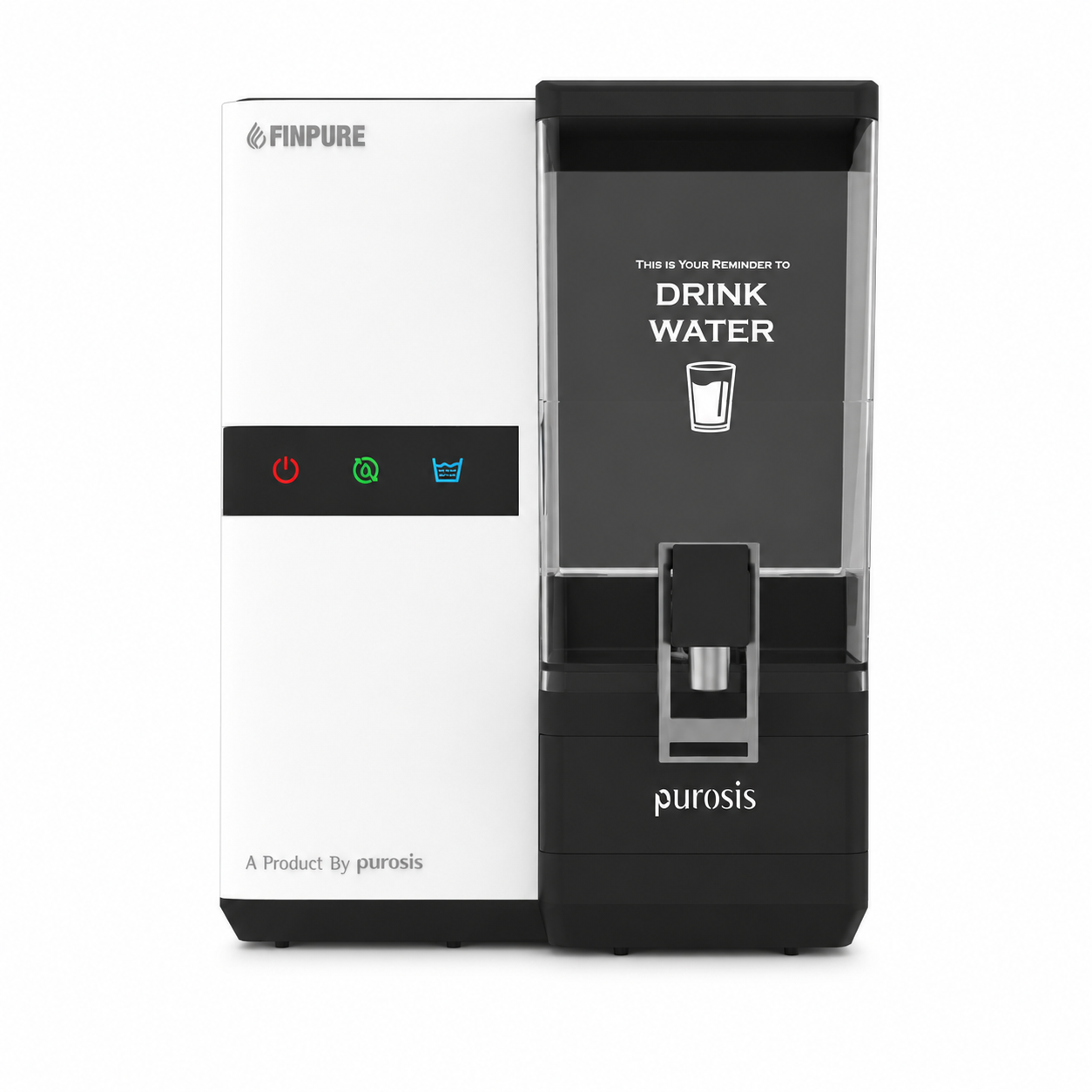 Finpure 9 Ltr RO+Alkaline+TDS Water Purifier Premium Metallic White – buy online India | AquaProduct.in