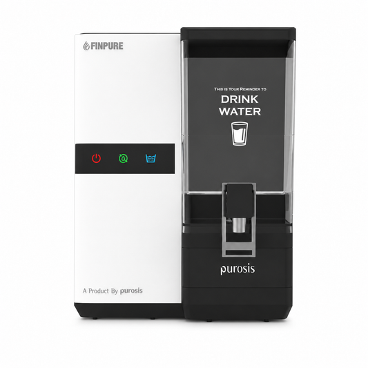 Finpure 9 Ltr RO+Alkaline+TDS Water Purifier Premium Metallic White – buy online India | AquaProduct.in