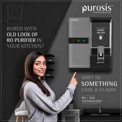 Finpure 9 Ltr RO+Alkaline+TDS Water Purifier Premium Silver – buy online India | AquaProduct.in
