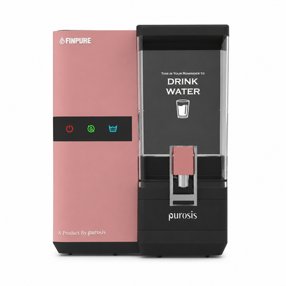 Finpure 9 Ltr RO+Alkaline+TDS Water Purifier Premium Metallic Puro Pink – buy online India | AquaProduct.in