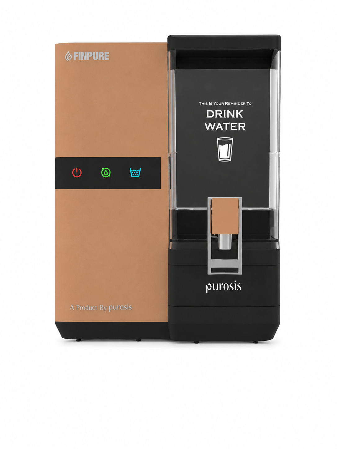 Finpure 9 Ltr RO+Alkaline+TDS Water Purifier Premium Metallic Copper Gold – buy online India | AquaProduct.in