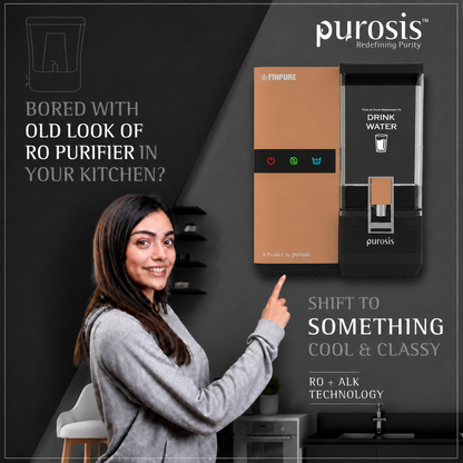 Finpure 9 Ltr RO+Alkaline+TDS Water Purifier Premium Metallic Copper Gold – buy online India | AquaProduct.in