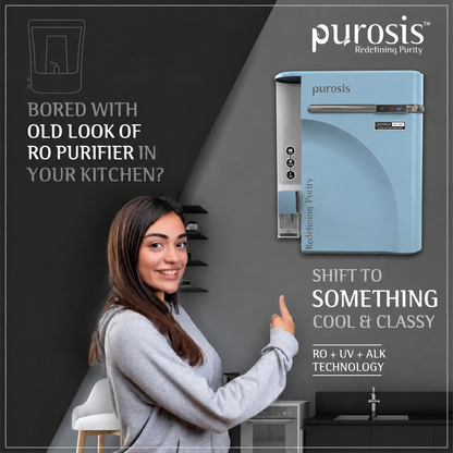 Purosis PUROAQUA 9 Ltr RO+UV+TDS+Alkaline Water Purifier Premium Metallic Ocean Blue Puroaqua 9 Ltr – buy online India | A...