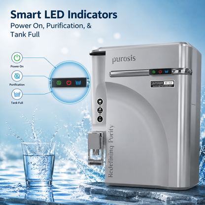 Purosis PUROAQUA 9 Ltr RO+UV+TDS+Alkaline Water Purifier Premium Metallic Premium Silver Puroaqua 9 Ltr – buy online India...