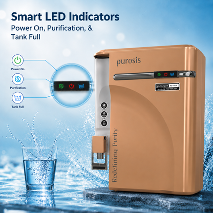 Purosis PUROAQUA 9 Ltr RO+UV+TDS+Alkaline Water Purifier Premium Metallic Copper Gold Puroaqua 9 Ltr – buy online India | ...