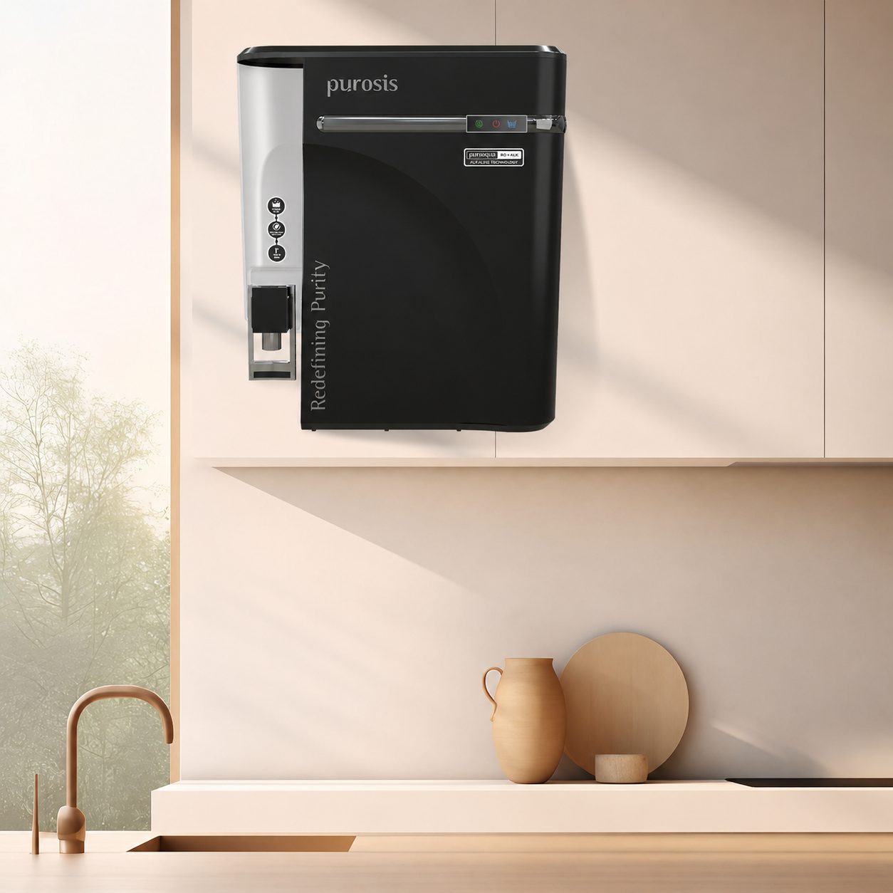 Purosis PUROAQUA 9 Ltr RO+UV+TDS+Alkaline Water Purifier Premium Metallic Matt Black Puroaqua 9 Ltr – buy online India | A...