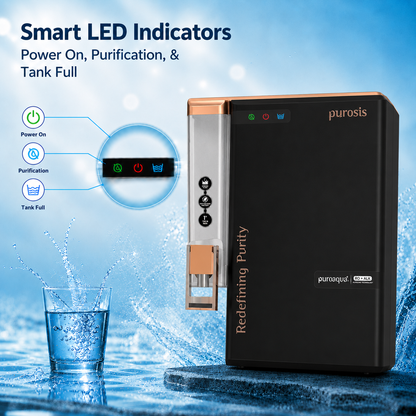 Purosis Puroaqua Plus RO+UV+TDS+Alkaline Water Purifier 14 Ltr Premium Metallic Matt Black Puroaqua Plus Water Purifier – ...