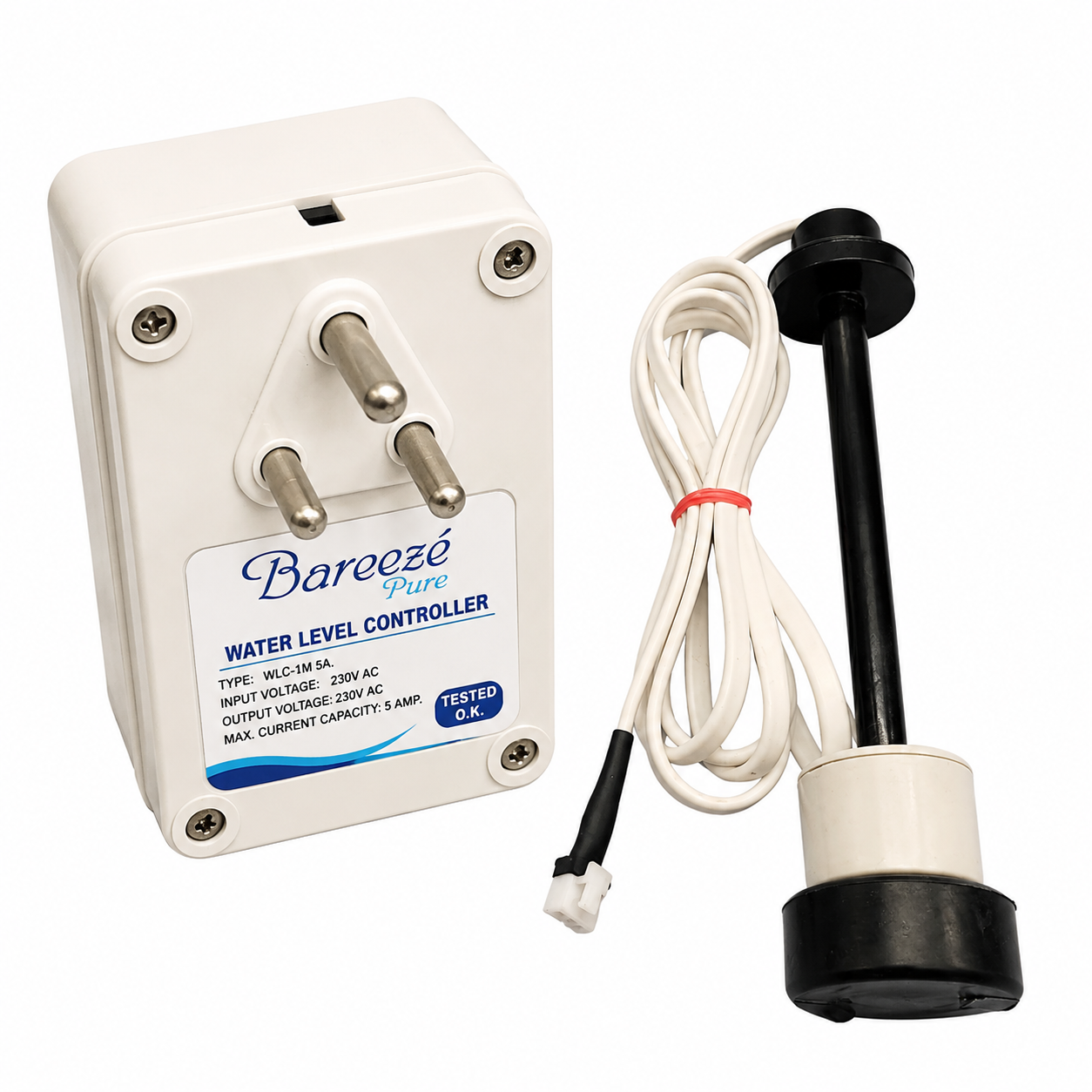 Bareeze Pure Fully Automatic Water Level Controller Auto Shut Off Sensor for Commercial RO Water Purifier, Coolers and Storage Tanks