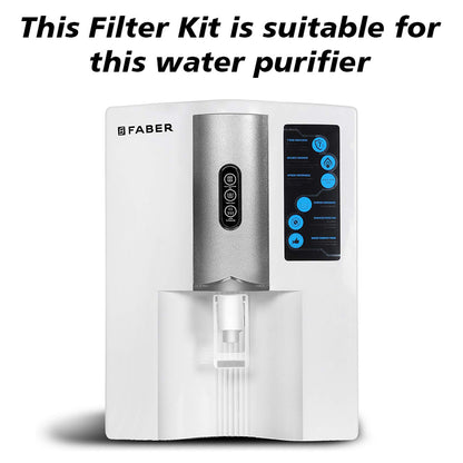 Bareeze Pure Compatible Filter Service Kit for Faber Galaxy RO+UF+MAT Water Purifier