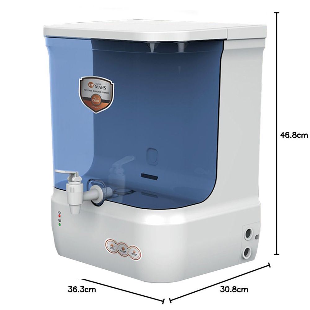 Aqua Mars RO+UV+TDS Water Purifier Premium Metallic Blue (9L)