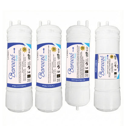 Bareeze Pure Service Filter Kit Compatible with LG Puricare Water Purifier (WW160EP, WW163EP, WW170EP, WW180EP, WAW33RW2RP, WAW35RW2RP, WAW32RW2RP, WAW53JW2RP, WAW73JW2RP)
