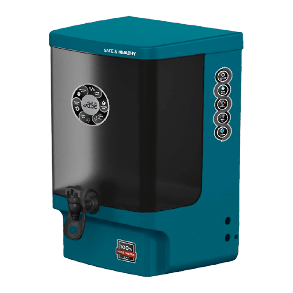Aqua JADE UV+UF+Alkaline Water Purifier Water Purifier Premium Metallic Comrade Blue  – 10L For Corporation Water Works upto 200tds (Not Suitable For Borewell Or Tanker Water)