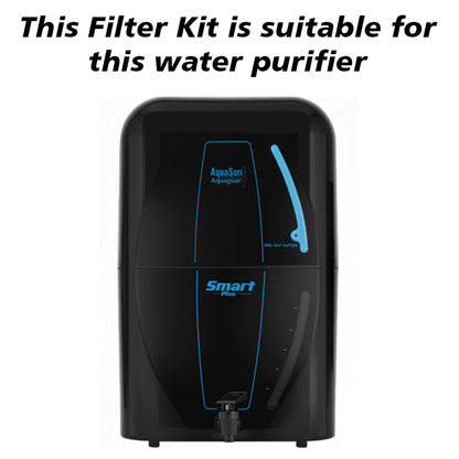 Bareeze Pure Filter Kit for Aquaguard Aquasure Smart Plus RO+UV+MTDS Water Purifier Complete Service Kit for One Year