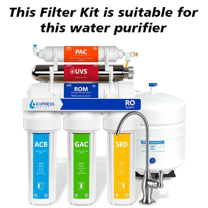 Bareeze Pure Compatible Filter Service Kit for Express Reverse Osmosis System Water Purifier