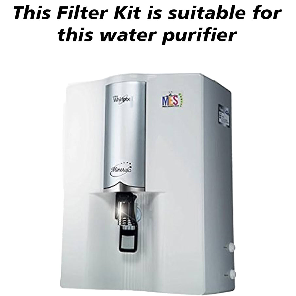 Bareeze Pure Compatible Filter Service Kit for Whirlpool Minerala 90 Platinum RO+MES Water Purifier