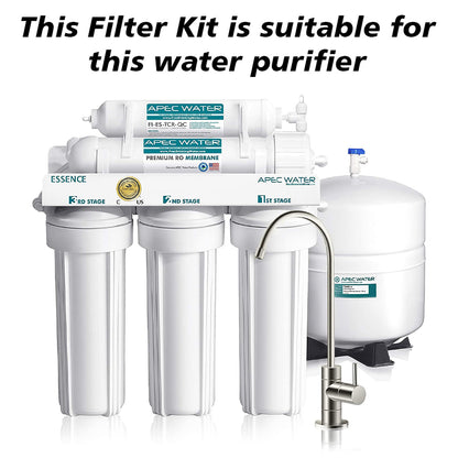 Bareeze Pure Compatible Filter Service Kit for APEC Reverse Osmosis System Water Purifier