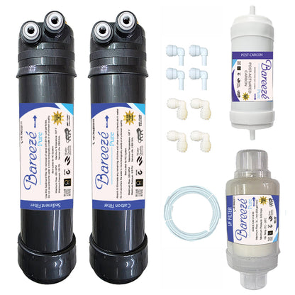 Bareeze Pure Service Filter Kit Compatible with Aquasure Maxima UV+UF Water Purifier