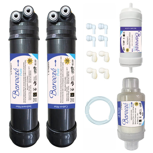 Bareeze Pure Service Filter Kit Compatible with Aquasure Maxima UV+UF Water Purifier