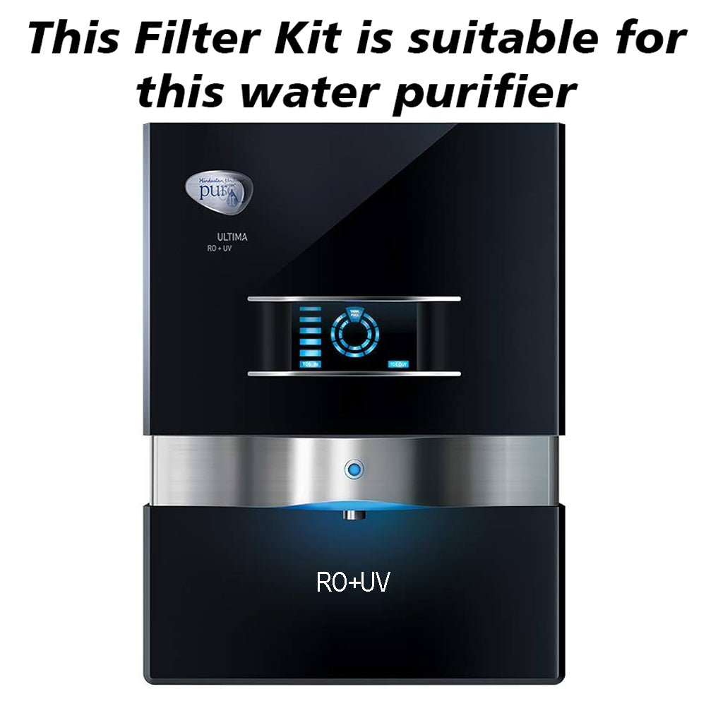 Bareeze Pure Compatible Filter Service Kit for Pureit Ultima Mineral RO+UV Water Purifier