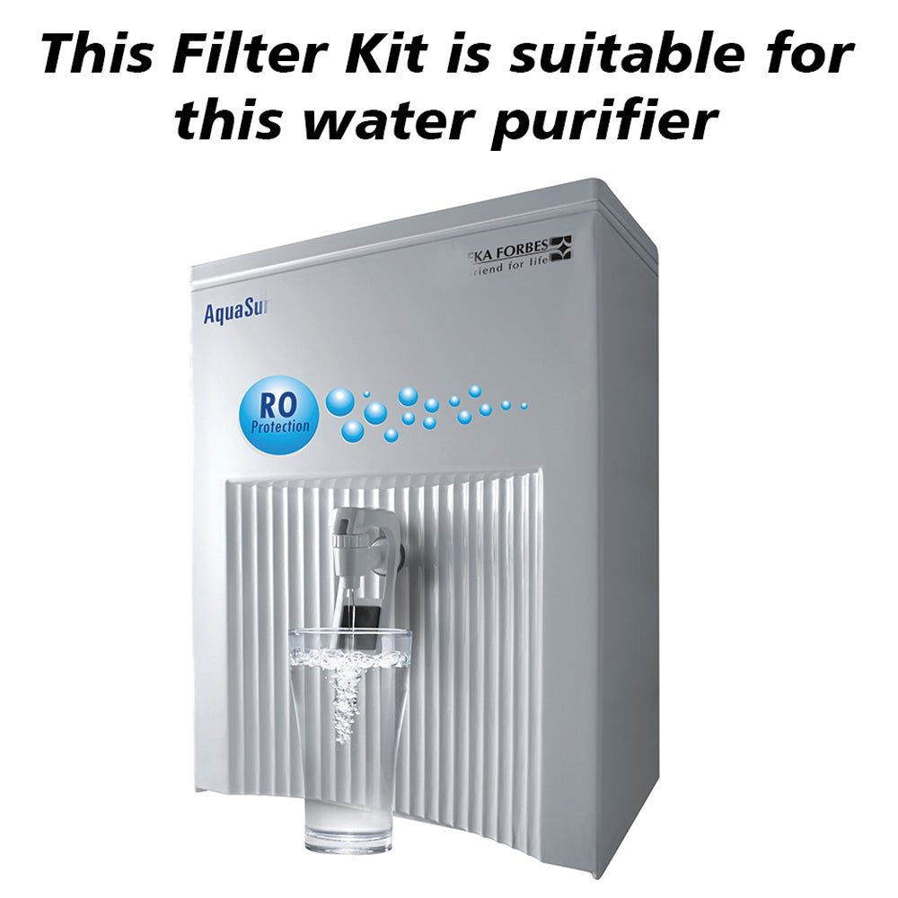 Bareeze Pure Service Filter Kit Compatible with Aquaguard Aquasure Elegant RO Water Purifier