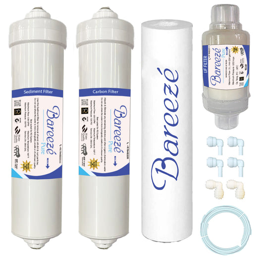 Bareeze Pure Compatible Filter Service Kit for Kent Maxx UV - Easy Installation with YouTube Video Guide