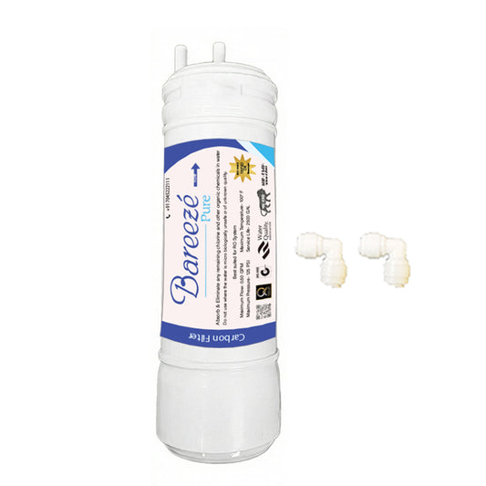 Barreze Pure 7 Inch Carbon Filter for LG Water Purifier | Inline Cartridge for Chlorine & Odor Removal
