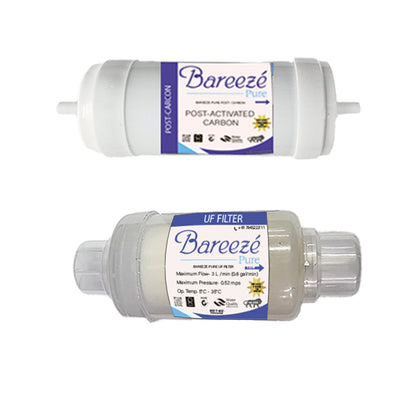 Bareeze Pure Service Filter Kit Compatible with Aquasure Prime UV+UF Water Purifier