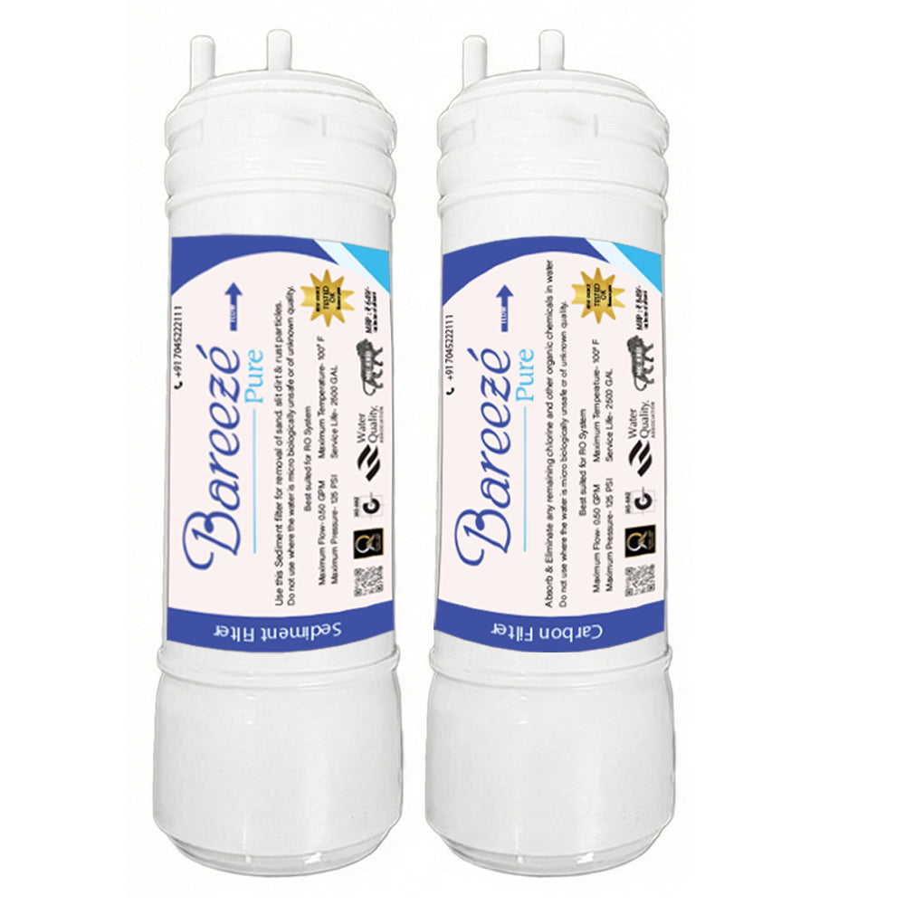 Bareeze Pure Service Filter Kit Compatible with LG Puricare Water Purifier (WW160EP, WW163EP, WW170EP, WW180EP, WAW33RW2RP, WAW35RW2RP, WAW32RW2RP, WAW53JW2RP, WAW73JW2RP)