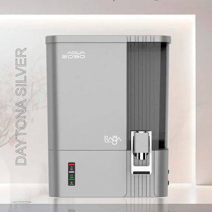 Aqua 2090 Raga Series RO+UV+TDS+Alkaline+Copper Water Purifier – Premium Metallic Daytona Silver