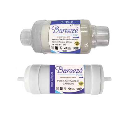 Bareeze Pure Service Filter Kit Compatible with Aquasure Maxima UV+UF Water Purifier