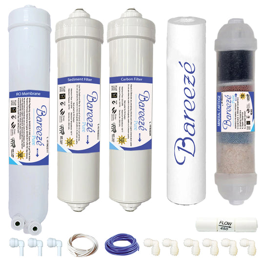 Bareeze Pure Compatible Filter Service Kit for Bluestar Excella RO+UV+Copper Water Purifier
