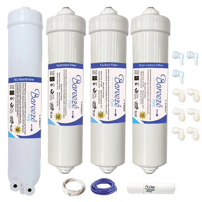 Bareeze Pure Compatible Filter Service Kit for Milano Advance RO+UV Water Purifier