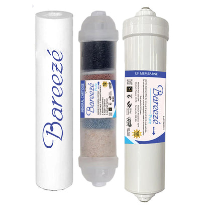 Bareeze Pure Compatible Filter Service Kit for Bluestar Excella RO+UV+UF+Copper Water Purifier