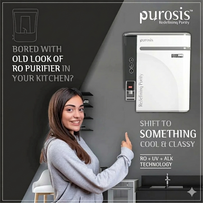 Purosis PUROAQUA 9 Ltr RO+UV+TDS+Alkaline Water Purifier Premium Metallic Apple White Puroaqua 9 Ltr – buy online India | ...