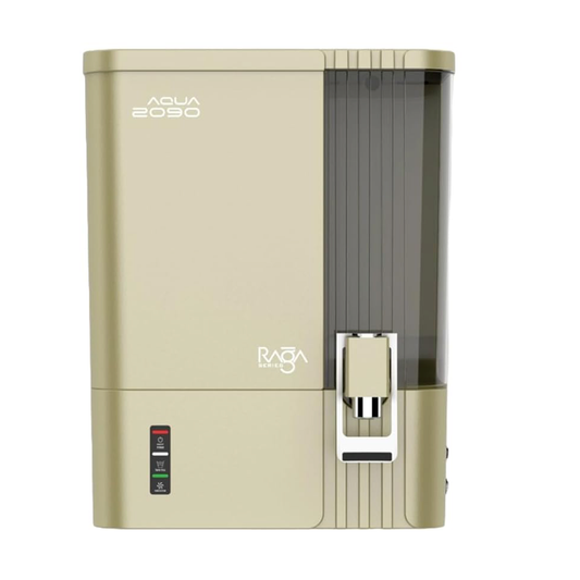 Aqua 2090 Raga Series UV+UF+Alkaline Water Purifier – Premium Metallic Heritage Gold For Corporation Water Works upto 200tds (Not Suitable For Borewell Or Tanker Water)