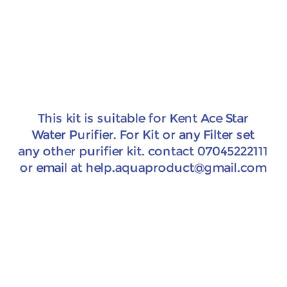 Bareeze Pure Filter Kit for Kent Ace Star RO+UF Water Purifier One Year Service Kit